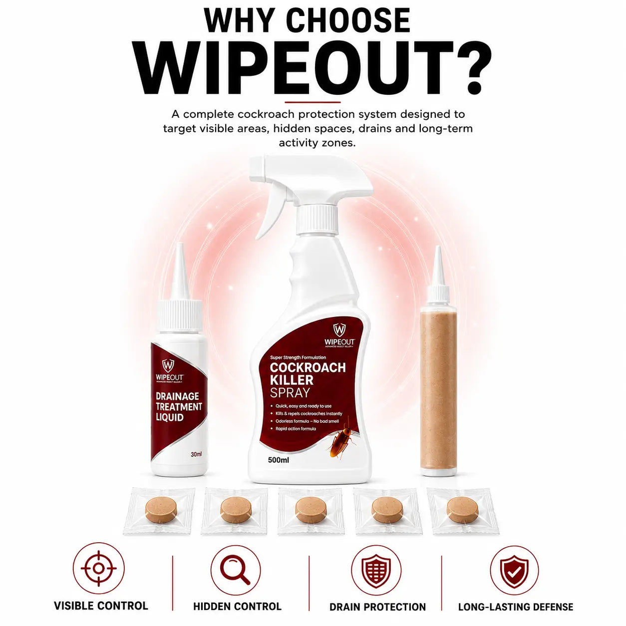 WIPEOUT Cockroach Killer Spray