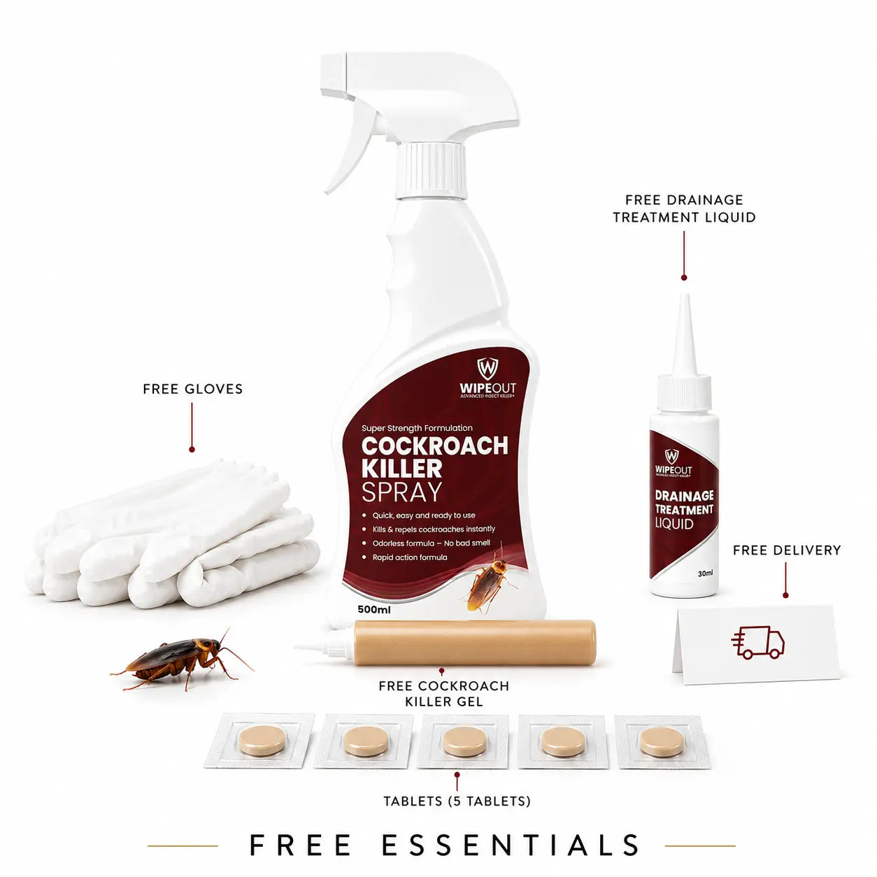 WIPEOUT Cockroach Killer Spray