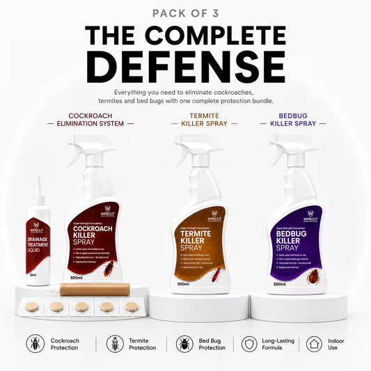 Pack of 3 – Cockroach + Termite + Bed Bug Protection